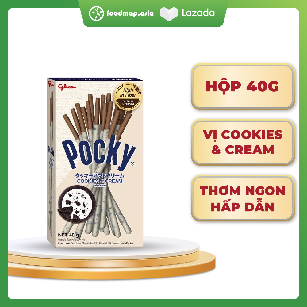 Bánh Que Pocky Kem Vị Cookies & Cream - Hộp 40g