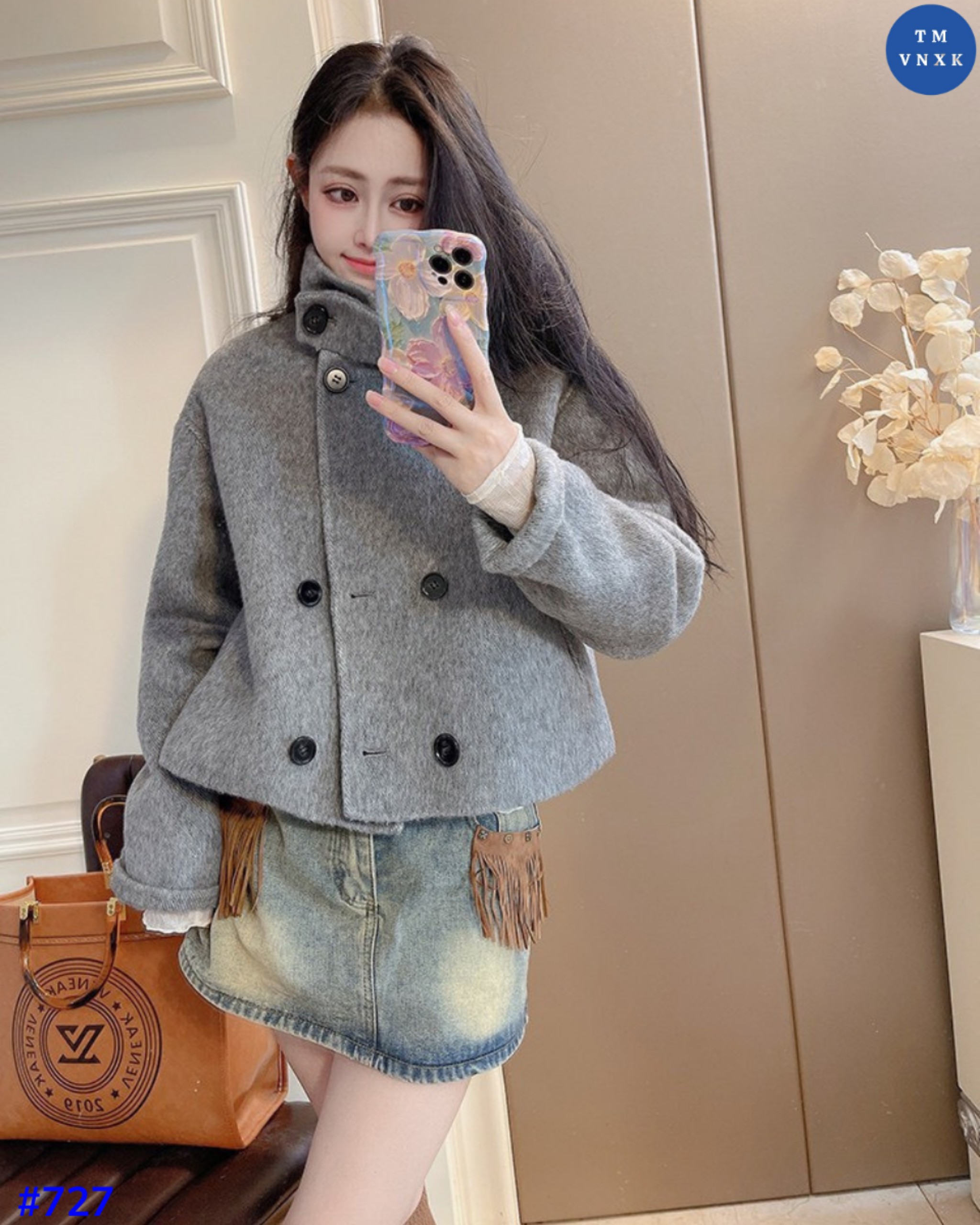 Áo blazer dạ Z@ra - màu xám