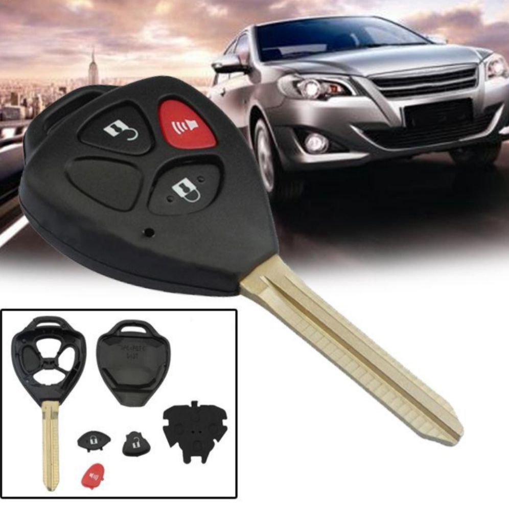 vỏ chìa khóa toyota 3 nút DƯỚI 2015 CHÌA THẲNG