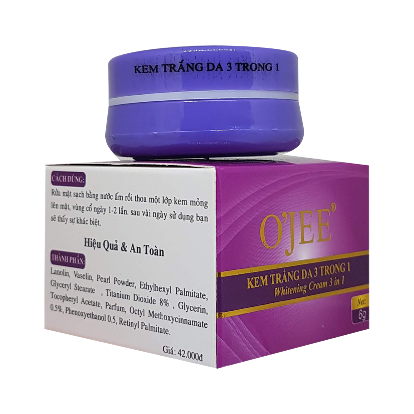 [HCM]kem ojee trắng da 3 trong 1 6g - kem ojee trắng da 3 trong 1 6g