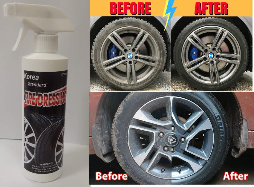 Dung dịch bóng - phục hồi lốp korea 500 ml - tire dressing