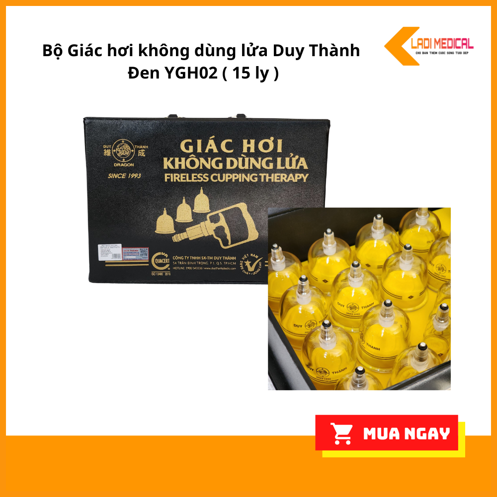 Bộ giác hơi không dùng lửa duy thành đen ygh02