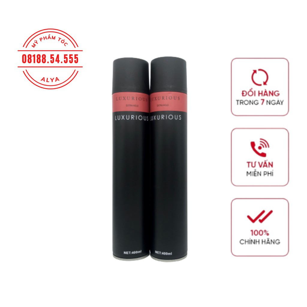 Gôm, Keo Xịt Tóc Luxurious 320Ml Tạo Kiểu Giữ Nếp Cho Tóc.  . - Gôm Luxurious