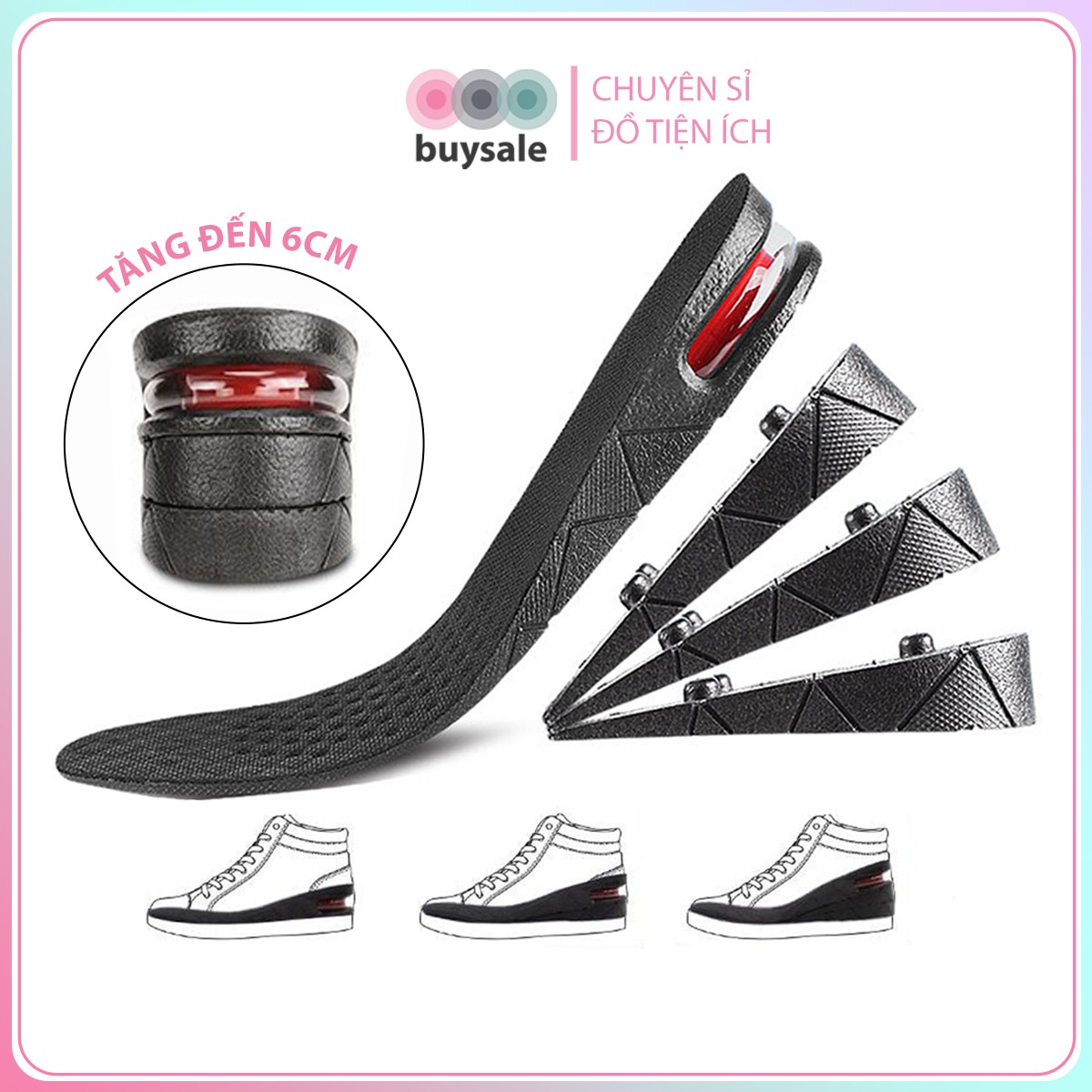 02 miếng lót giày độn đế tăng chiều cao - buysales - bspk353