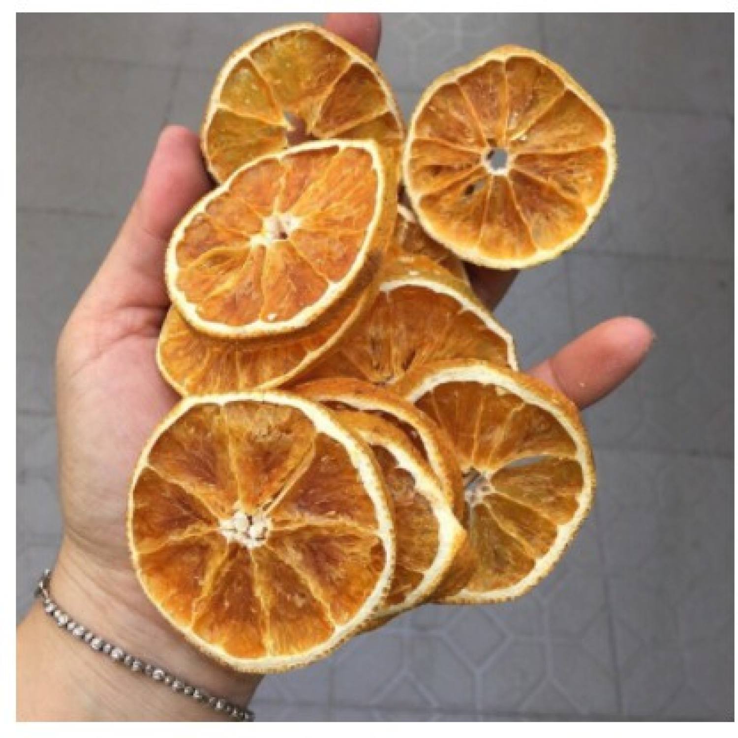 1kg cam vàng thái lát sấy khô hàng lᴏại 1