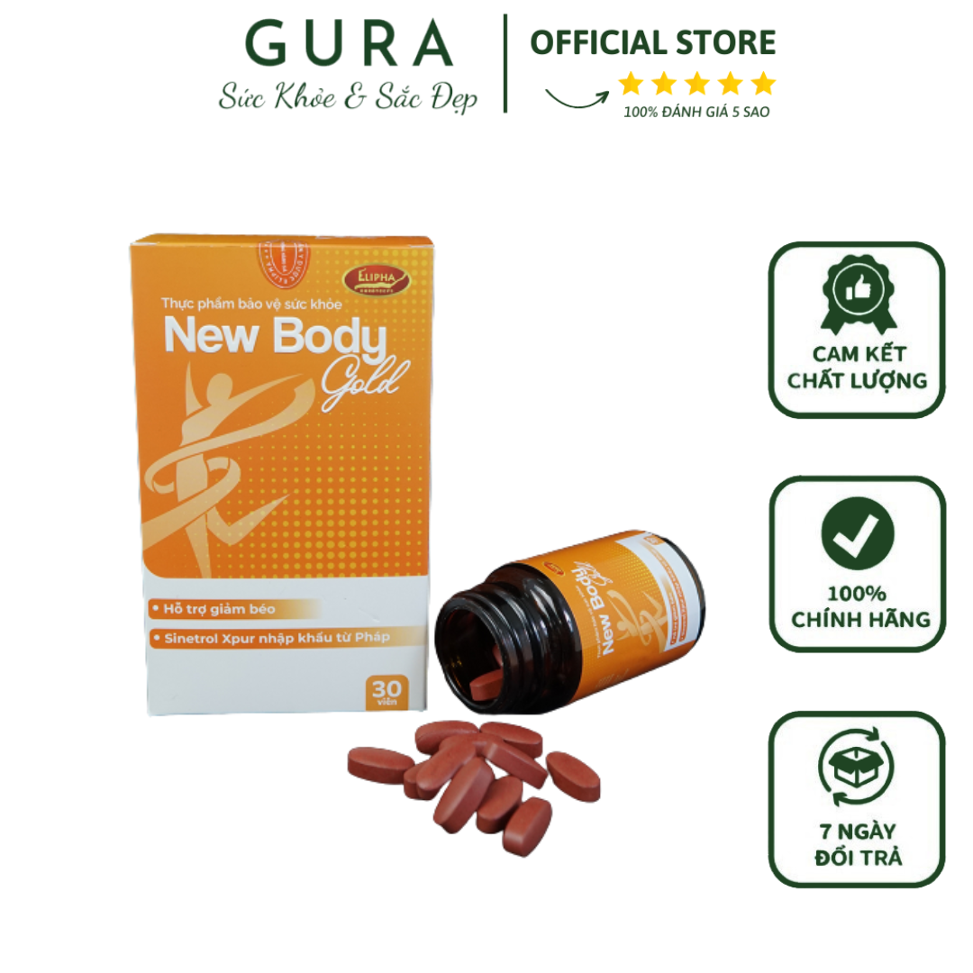 Giảm cân new body gold hộp 30 viên hàng chính hãng