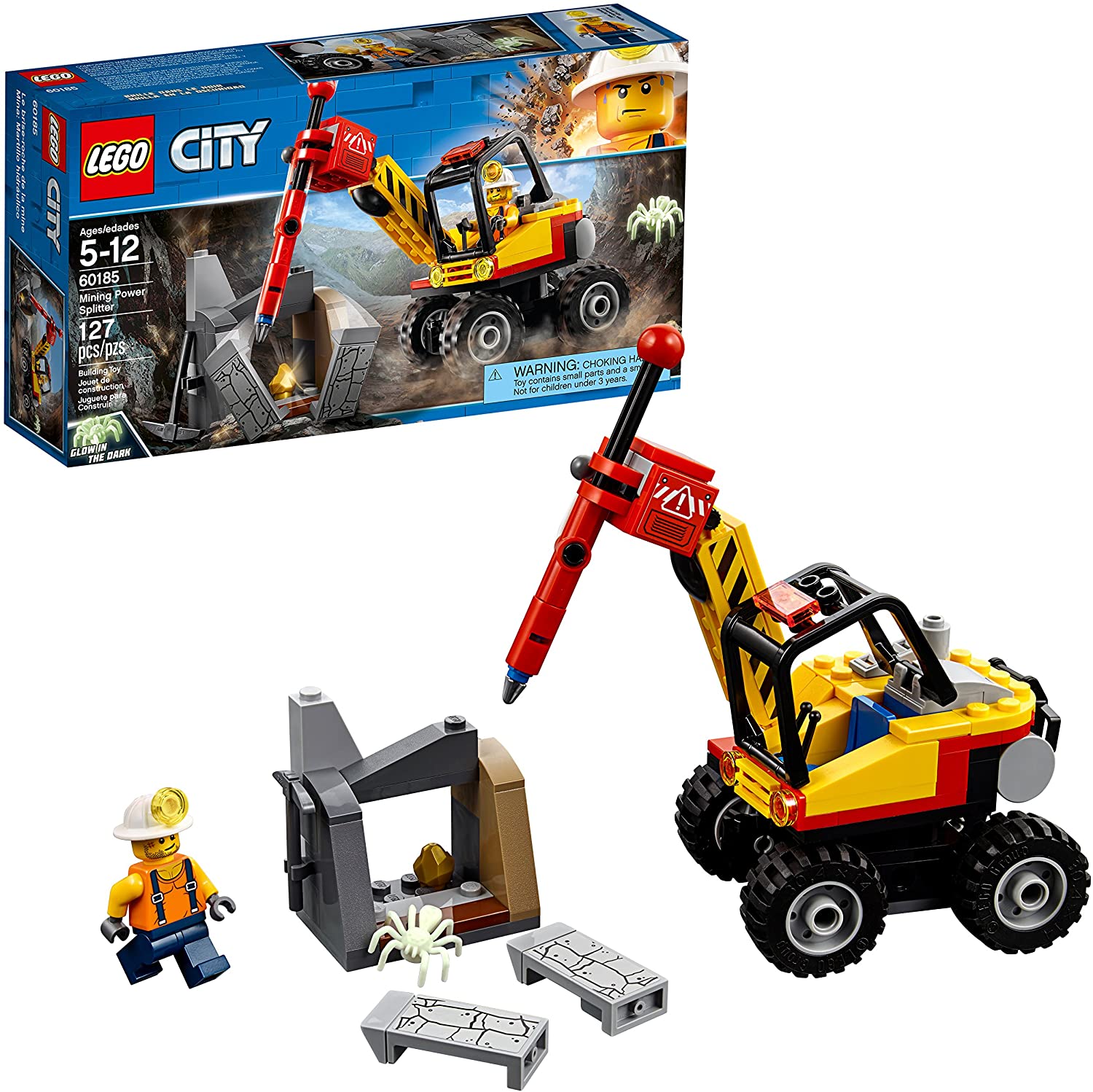 Đồ chơi lego city - máy đục đá - 60185