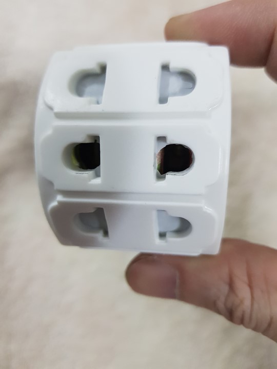 [HCM]Phích cắm điện 1 chia 5 ngã cắm dạng bầu - Ổ cắm điện chia từ 1 ra 5 lỗ cắm