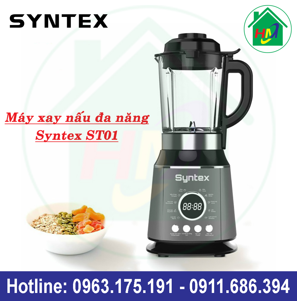 Máy làm sữa hạt xay nấu đa năng syntex st01