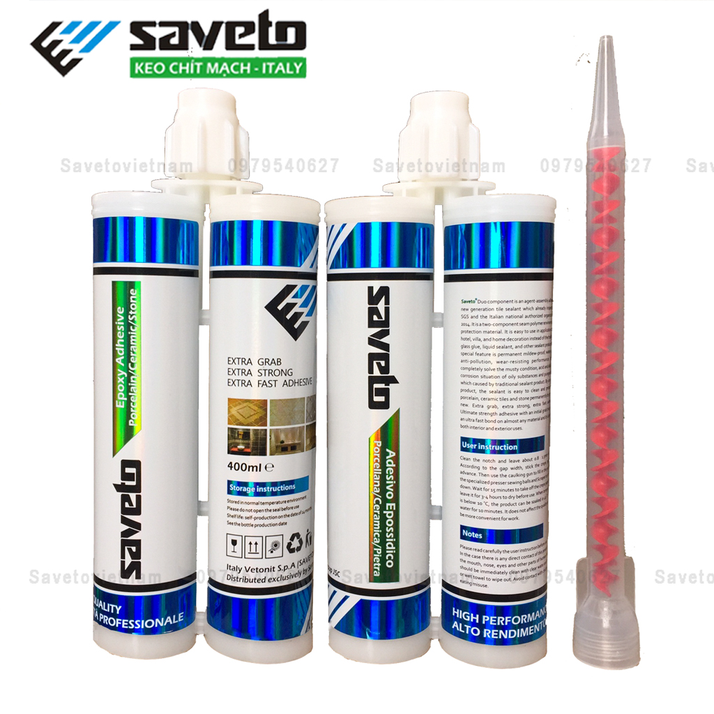 Keo chít mạch Saveto, keo chà mạch Saveto, keo chà ron chính hãng Saveto nhập khẩu chống thấm cao cấp