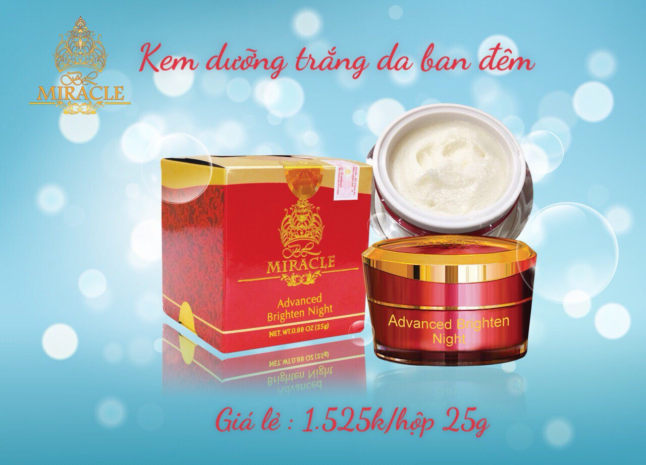 Kem dưỡng trắng da ban ngày & ban đêm – bl miracle' của hoa hậu bích liên.