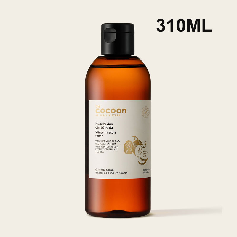 Nước bí đao cân bằng da Cocoon 140ml -310ml Toner cho da dầu mụn