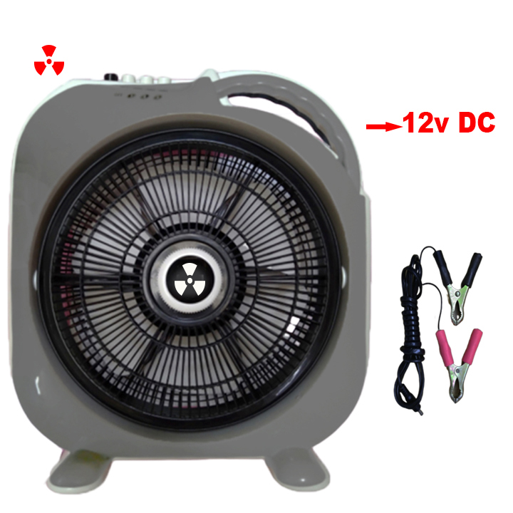 Quạt hộp tròn B3 cao cấp 12v , 3 tốc độ, tiết kiệm điện, dùng ắc quy -  trực tiếp điện nhà qua adaptor 220 ra 12v DC ( hỗ trợ phí vận chuyển )