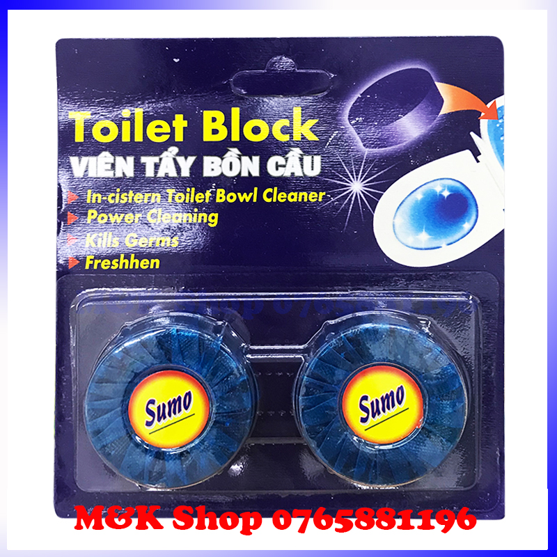 Vỉ 2 viên tẩy bồn cầu Sumo