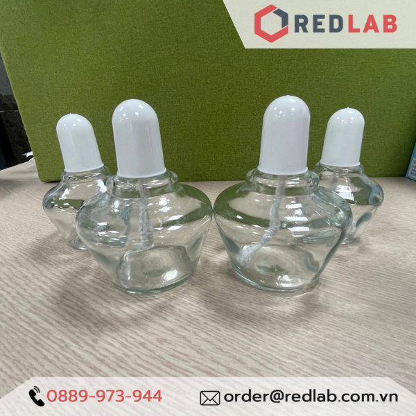 Đèn cồn thủy tinh trong phòng thí nghiệm 150ml - 250ml onelab, có vat