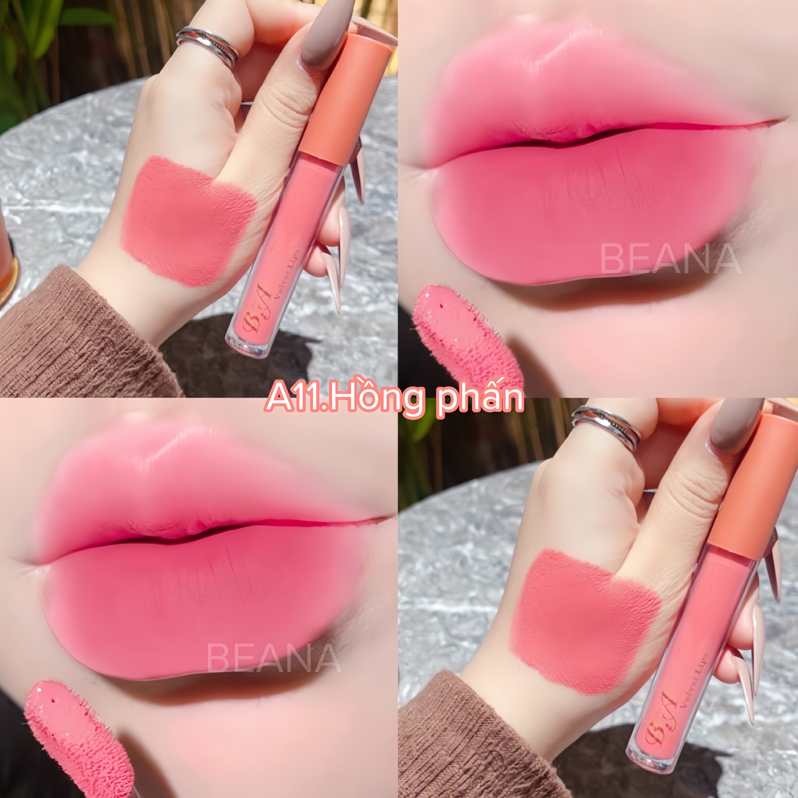 [HCM][Hồng Phấn] Son Kem Lì Cao Cấp B.A Màu Hồng Phấn