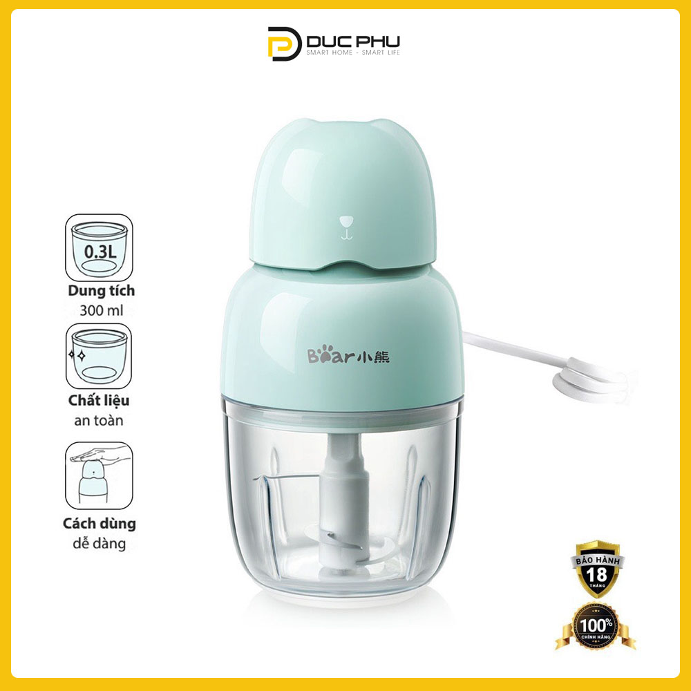 Máy xay thực phẩm mini bear qsj-b01p1 - phiên bản quốc tế chính hãng bear bảo hành18 tháng