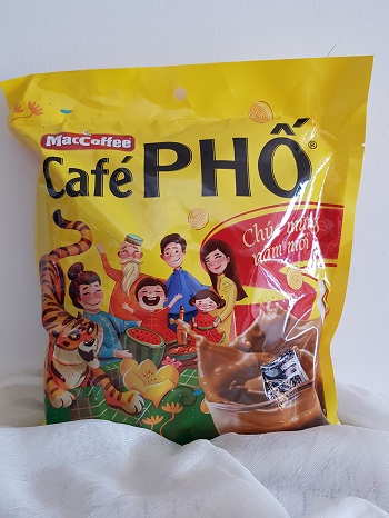Cafe PHỐ Sữa Đá MacCoffee - 30 gói x 24g/bịch