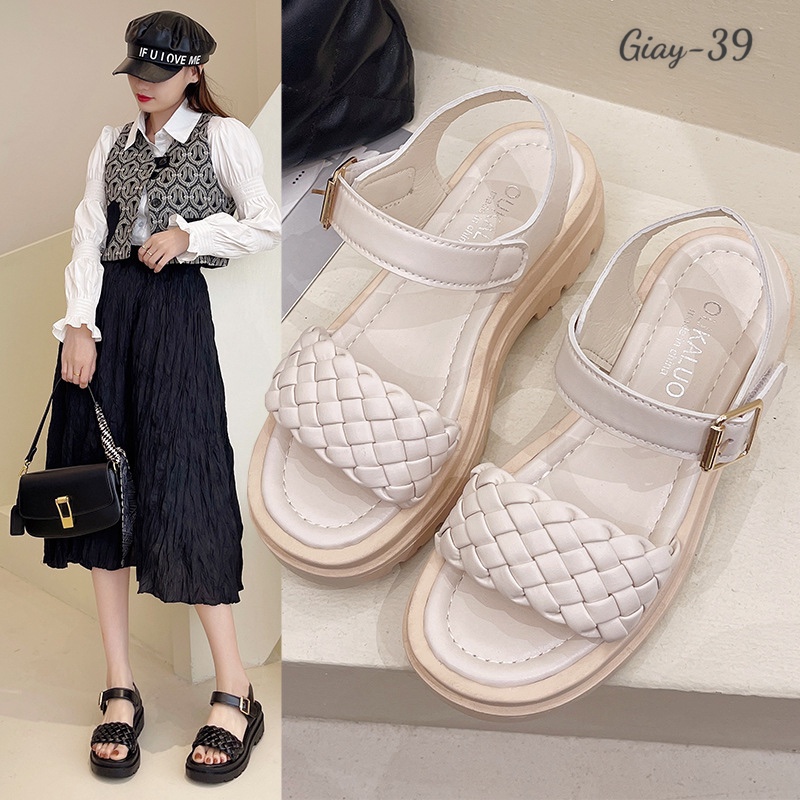 Sale giày đế bằng size lớn 38-39-40 giày sandal bigsize giay-39