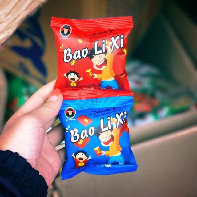 Bịch 60 gói snack bim bim bao lì xì