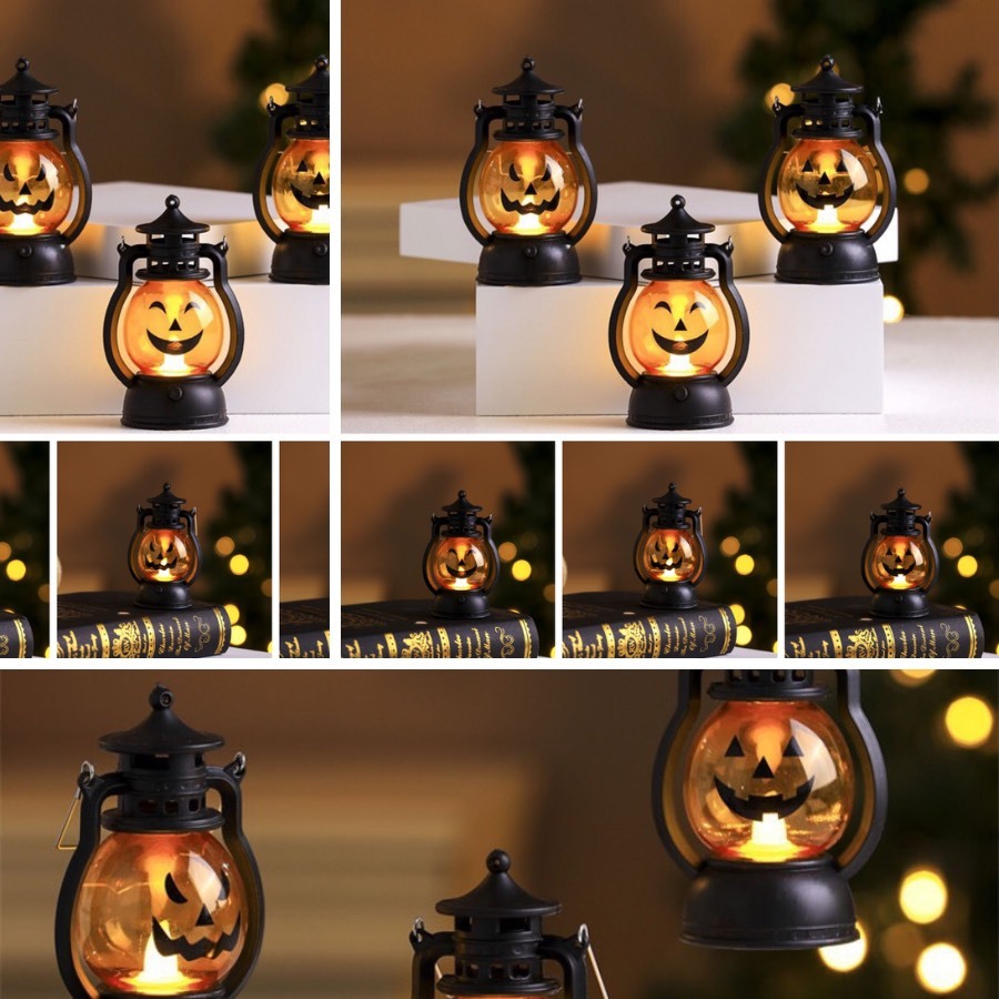 Đèn bí ngô Halloween Trang trí Halloween Ngọn đèn dầu Đèn LED