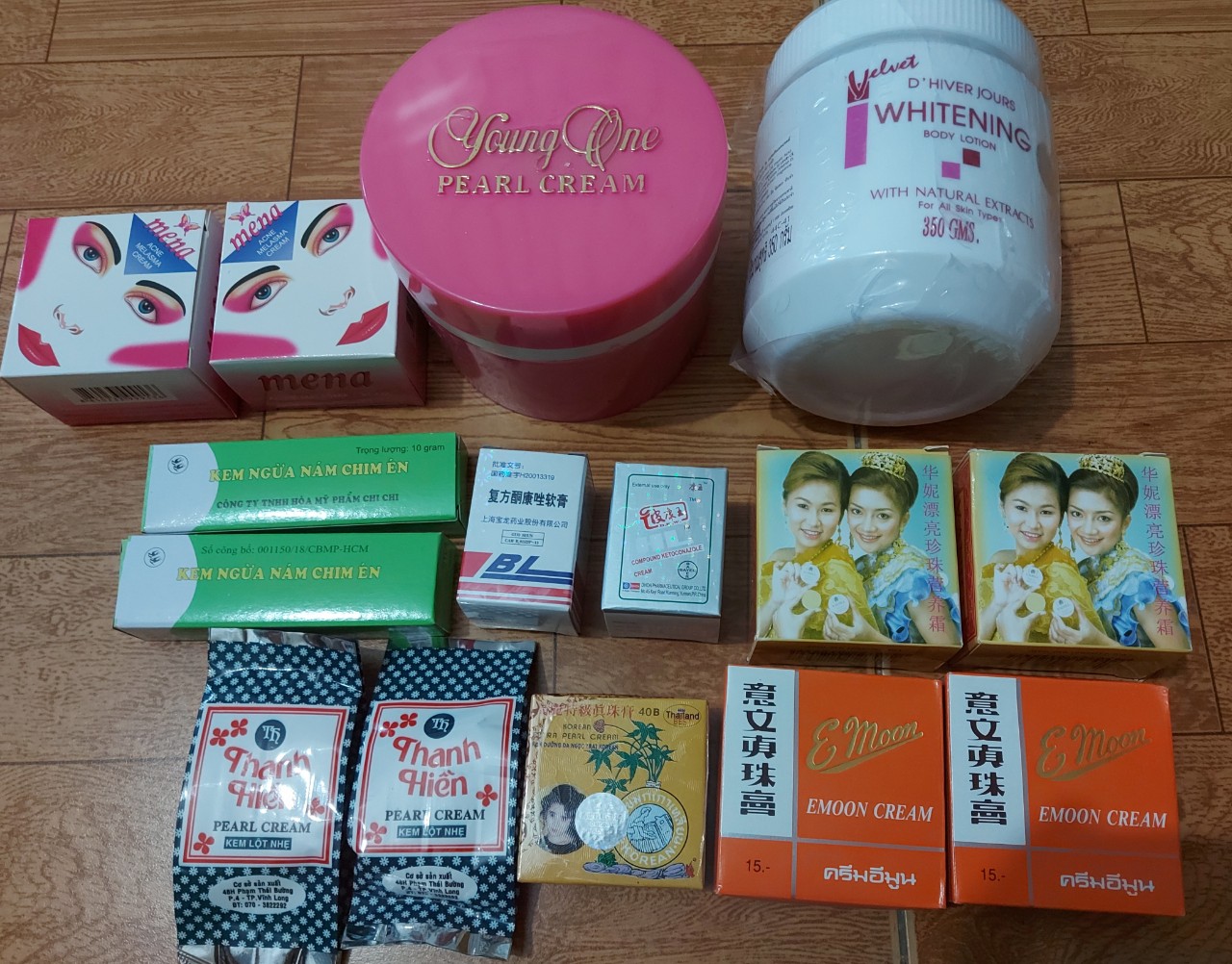 Combo kem trắng nhanh khách chọn