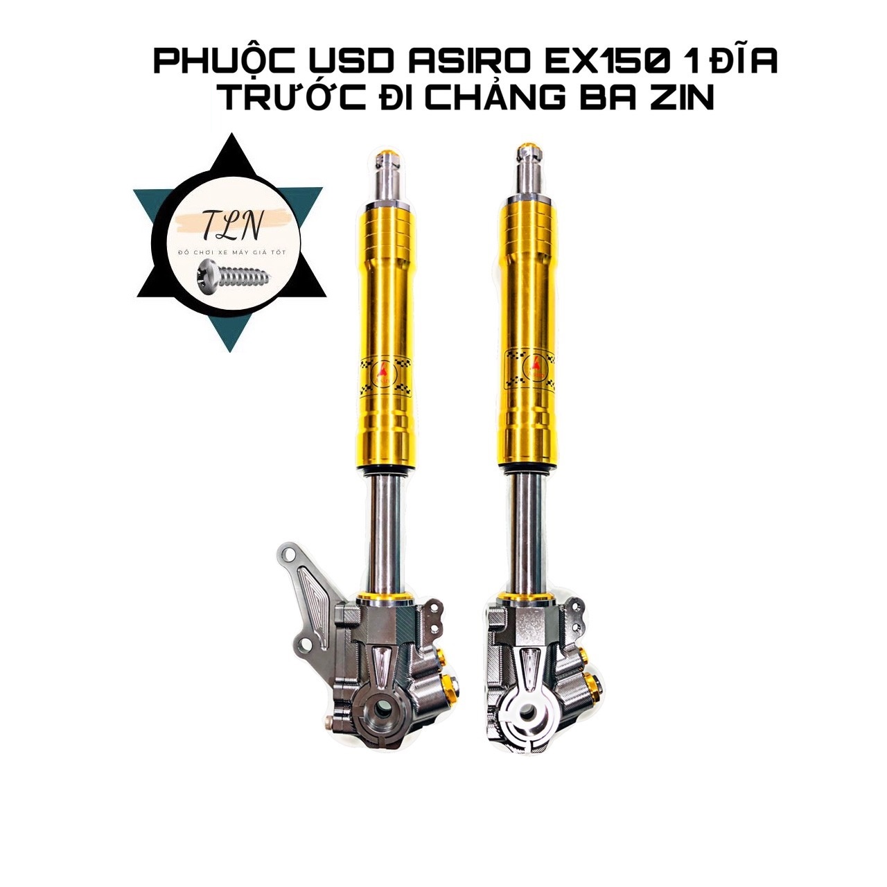 Phuộc usd asiro ex150 1 đĩa trước đi chẳng ba zin