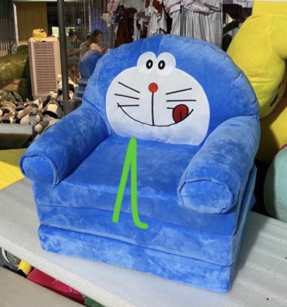 Ghế Lười-Sofa Giường Đệm Ghế Hình Thú Cho Bé 3 Tầng Có Ruột Kèm Vỏ,MẪU ĐOREMON