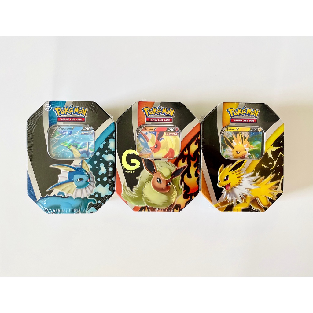 Hộp thiếc 4 gói bài Pokemon TCG - Eevee Evolutions Tin