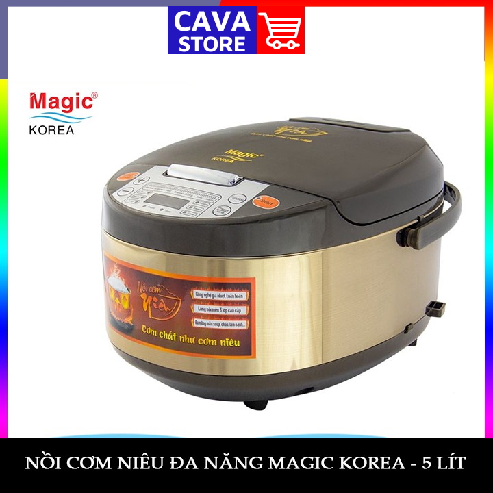 [HCM]Nồi cơm điện 1.8L MAGIC KOREA A-86 lòng niêu tròn nhiệt 3D 6 trong 1 công suất 900W bảo hành 12 tháng