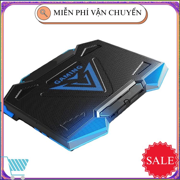 Đế tản nhiệt laptop cao cấp - bộ tản nhiệt h9.1 quạt mạnh chạy êm tích hợp thêm cổng usb