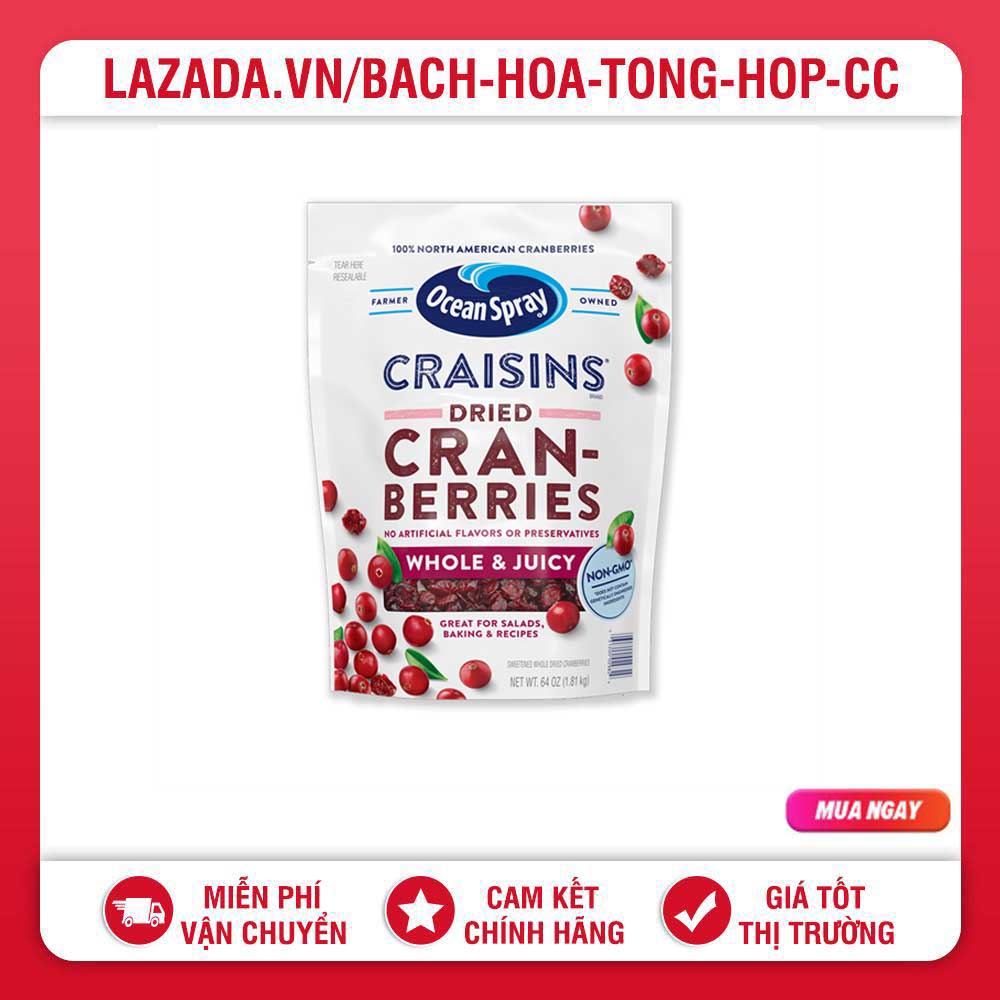 Nam việt quất craisins ocean spray 1.8kg - mỹ