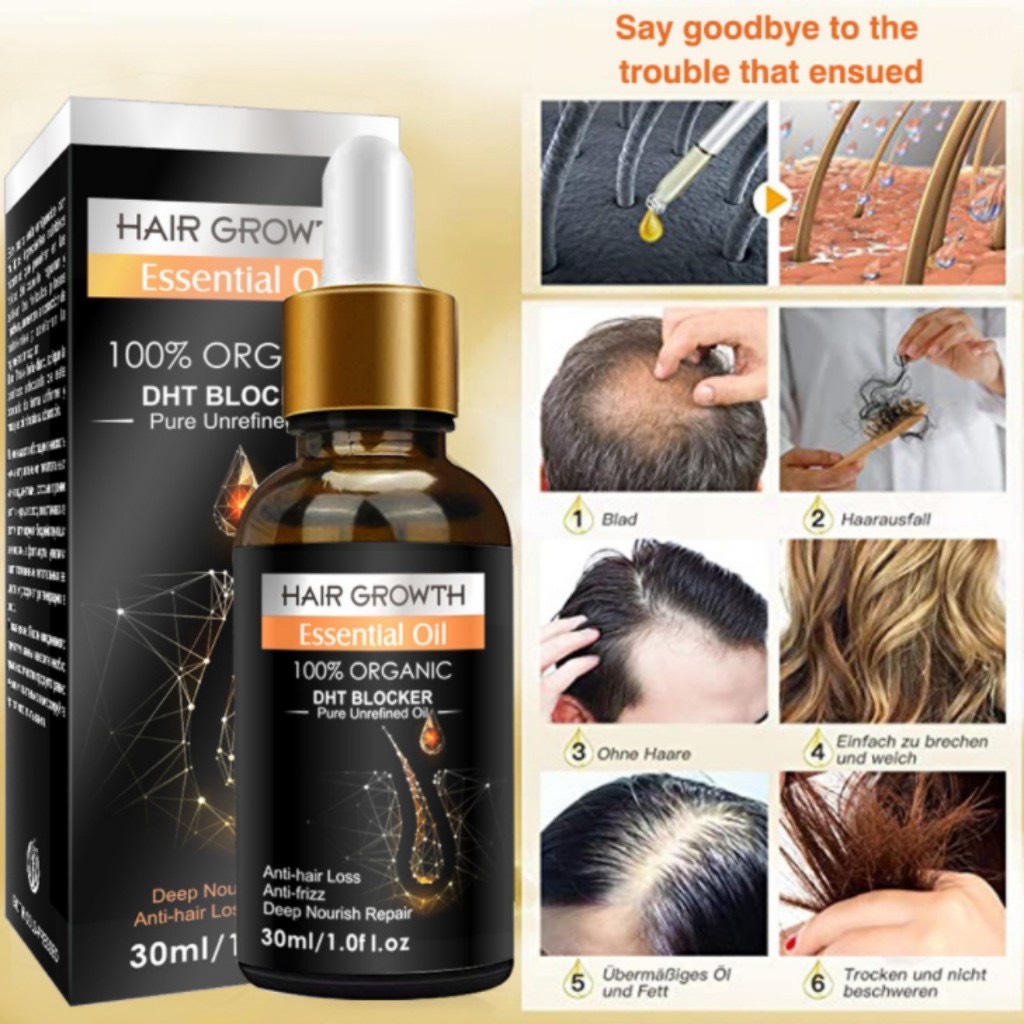 Serum DHT kích tóc mọc tóc đen dày, bóng khỏe, giảm gãy rụng