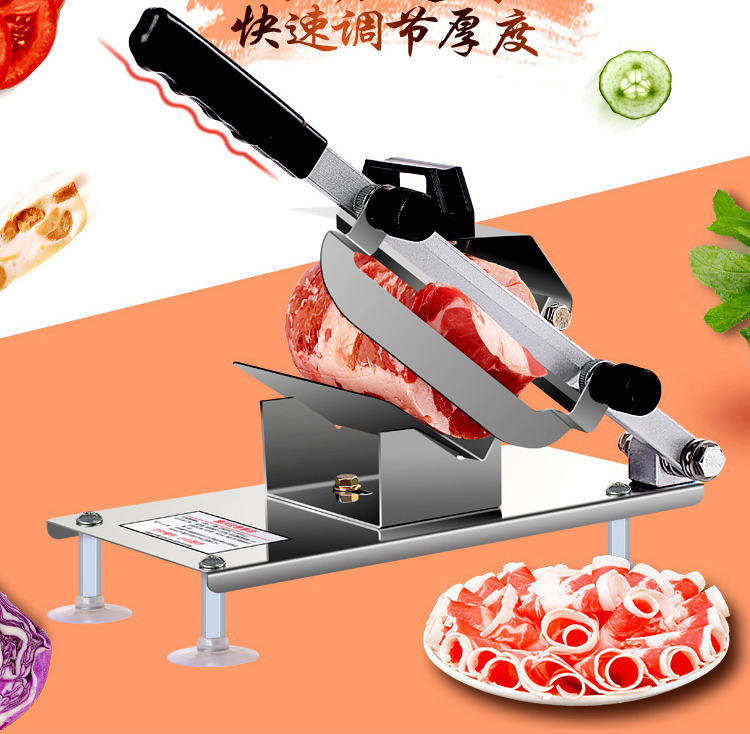 Máy Thái Thịt Đông Lạnh, Dao Cắt Thịt Làm Bếp Đa Năng, Máy cắt thịt loại nhỏ 27x14.5cm, Chuyên dụng Thái thịt bò, thịt lợn, thịt cừu, thịt dê, thịt bê, thịt trâu... đông đá