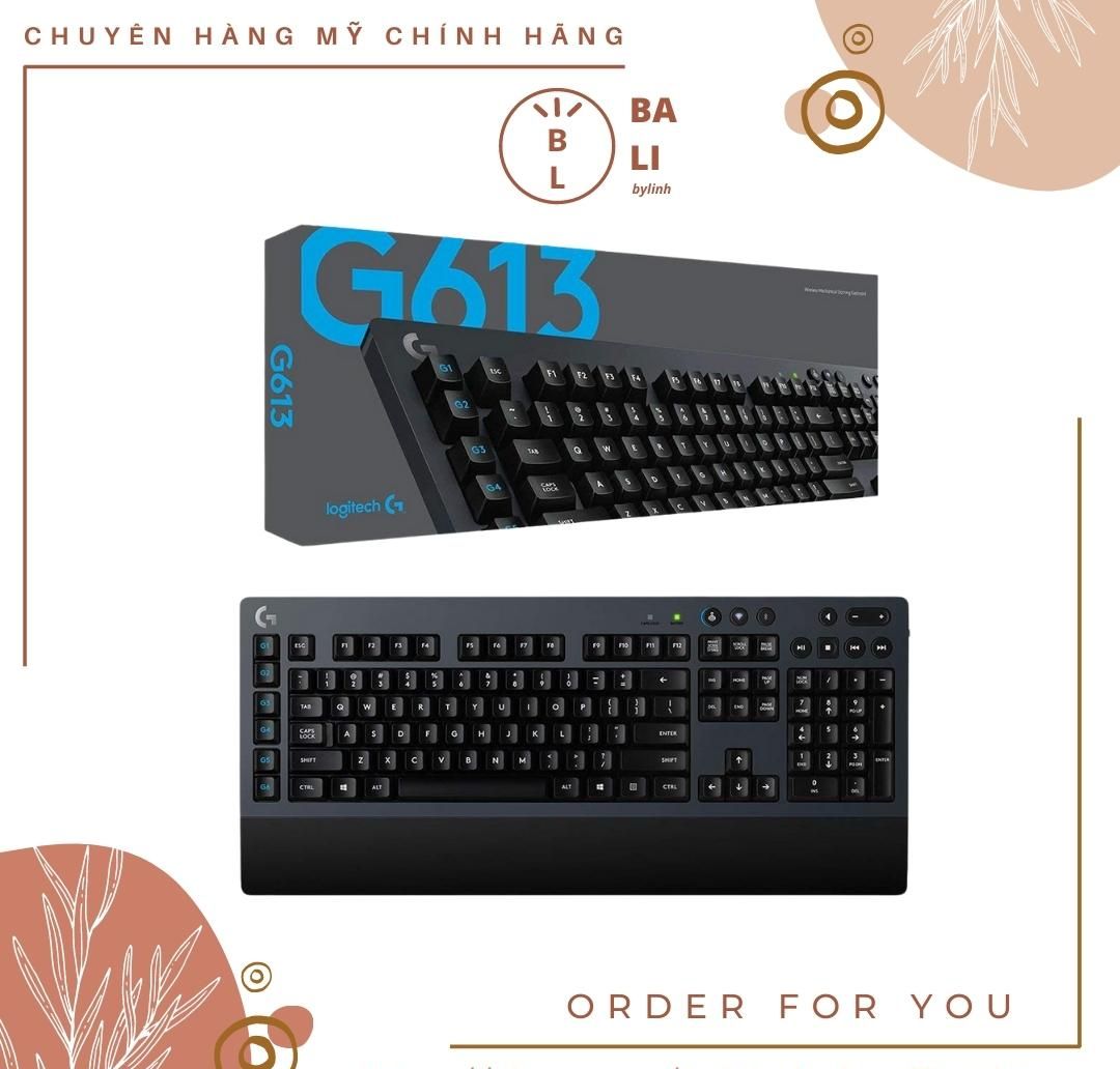 Bàn phím chơi game cơ học không dây g613