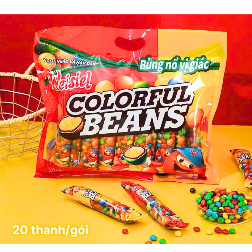 Gói 20 Thanh Kẹo Socola Bean Hãng Weisiel Gói 260g K94 - Gia Ngân Food