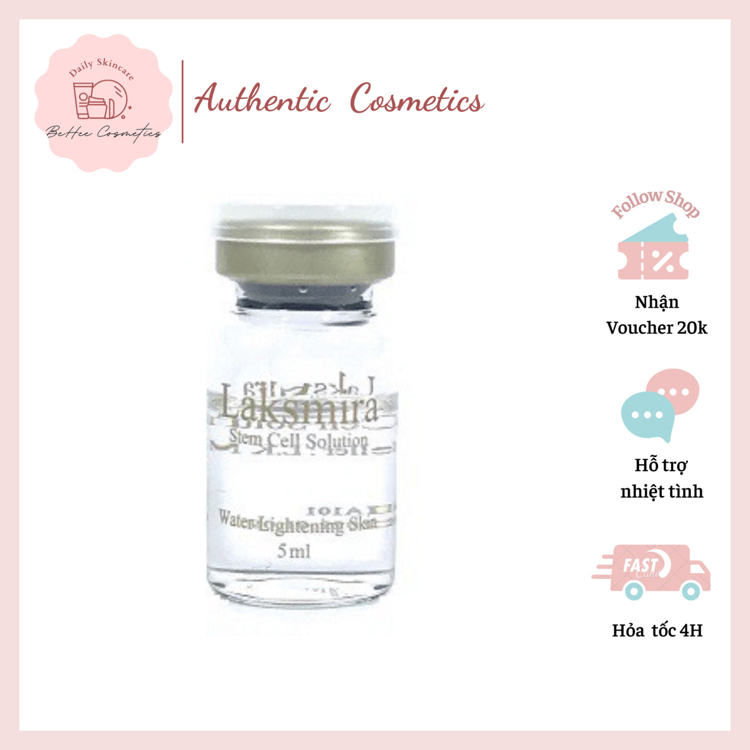 Serum Tế Bào Gốc Laksmira Stem Cell Solution - Tách lẻ 1 lọ