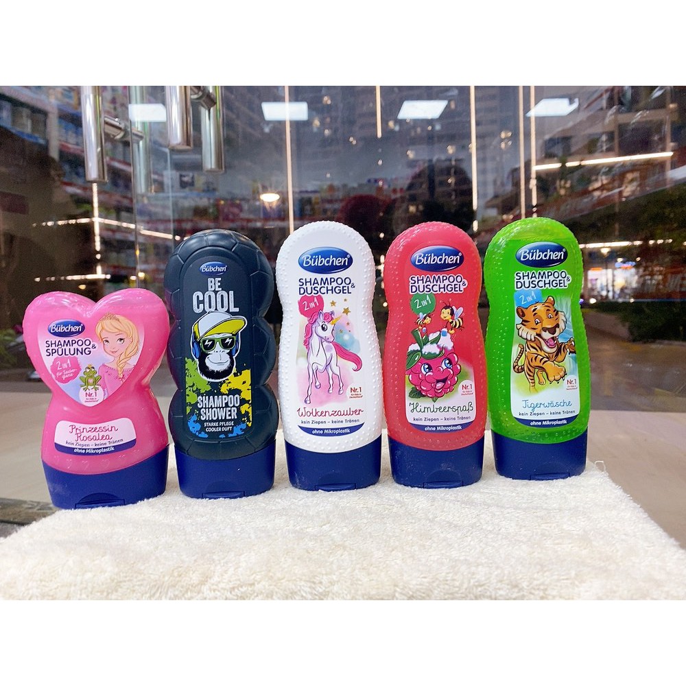 Sữa tắm gội 2in1 Bubchen 230ml cho bé hàng nội địa Đức dùng bé từ 1 tuổi