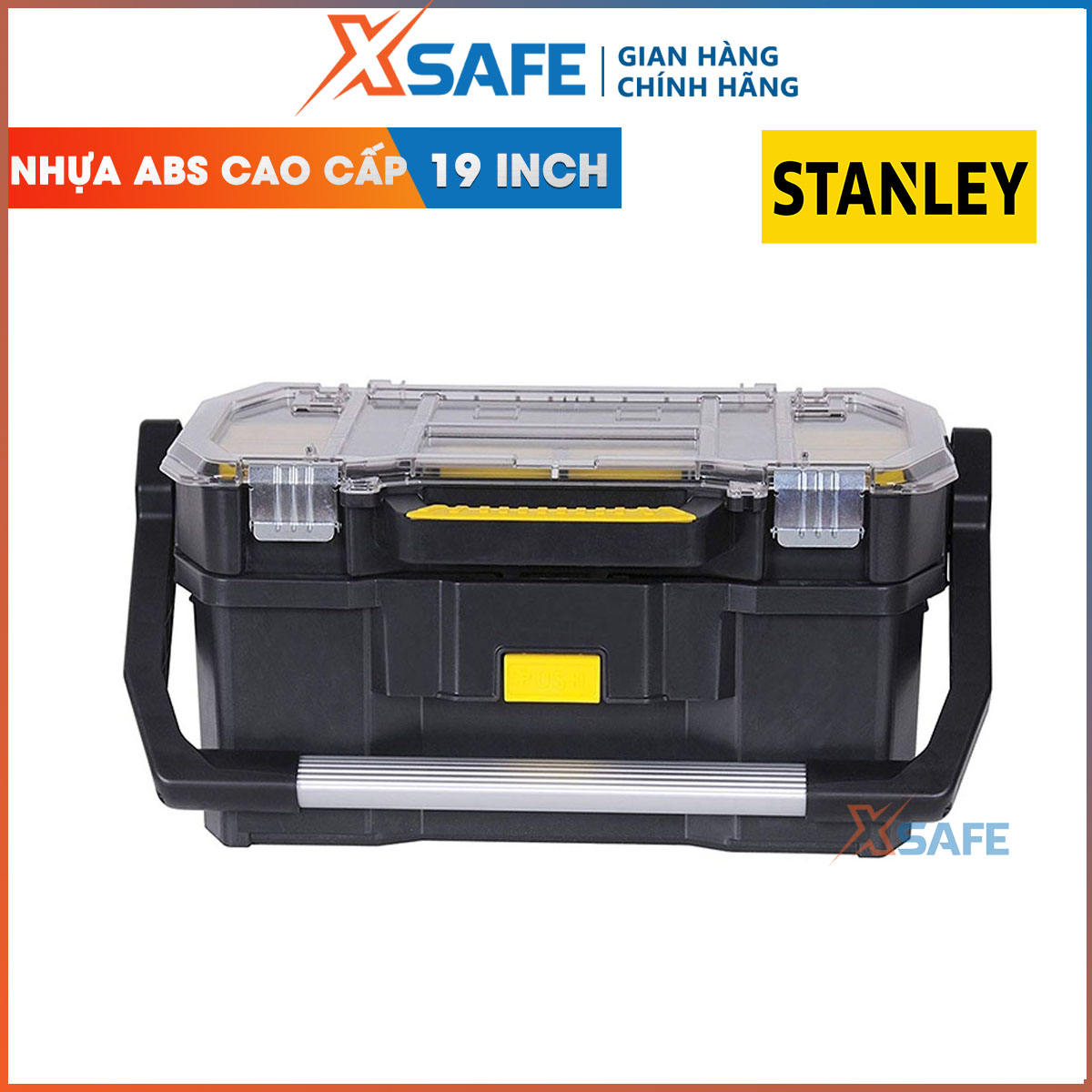 Hộp dụng cụ stanley stst1-70317 19 inch hộp đựng dụng cụ stanley chất liệu nhựa, hộp đựng mỏng nhẹ có tay xách tiện lợi –