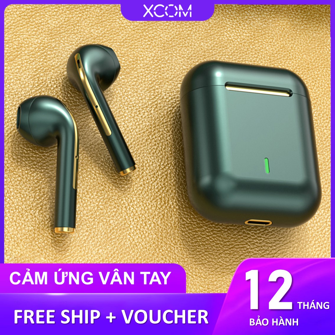 Tai nghe bluetooth Airpods J18 bản tai nghe không dây nâng cấp của tai nghe bluetooth I11 I12 I7S I9S I27 Airpods 2 nâng cấp pin 3h kết nối độc lập 2 tai đổi tên định vị hiện Popup dùng cho Apple Samsung Oppo Huawei Xiaomi