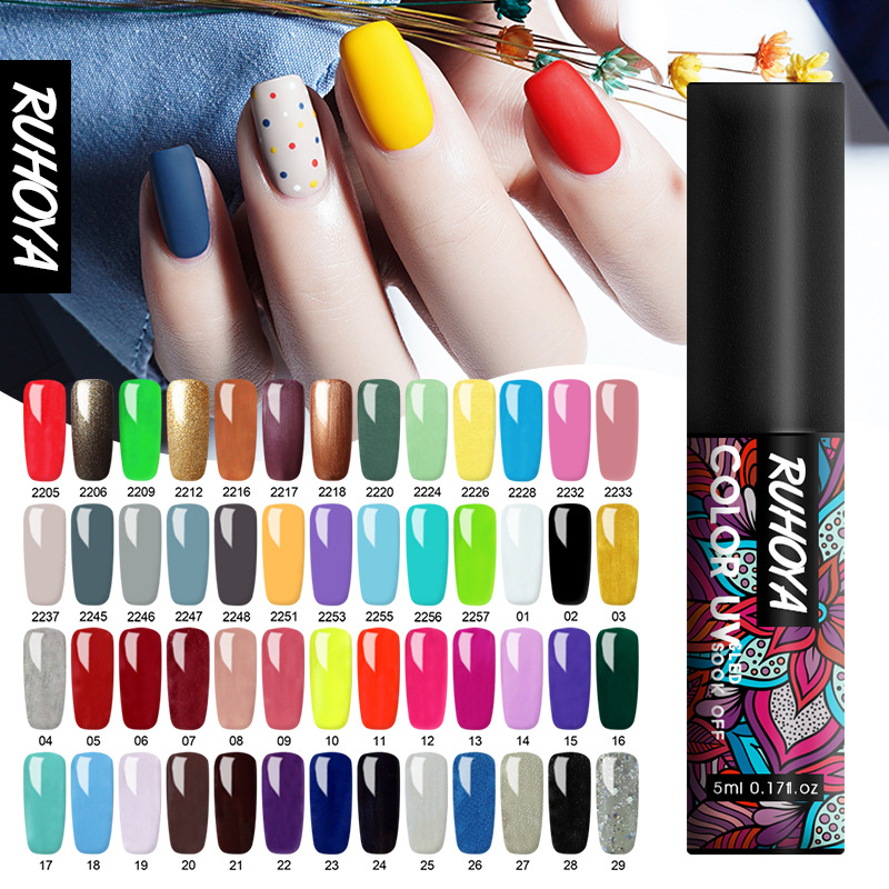 [HCM]Lọ sơn gel sơn móng tay Ruhoya bền màu và đẹp 52 mã màu phần 2
