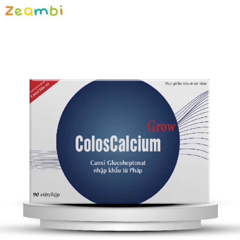 Canxi hữu cơ zeambi coloscalcium grow 90 viên