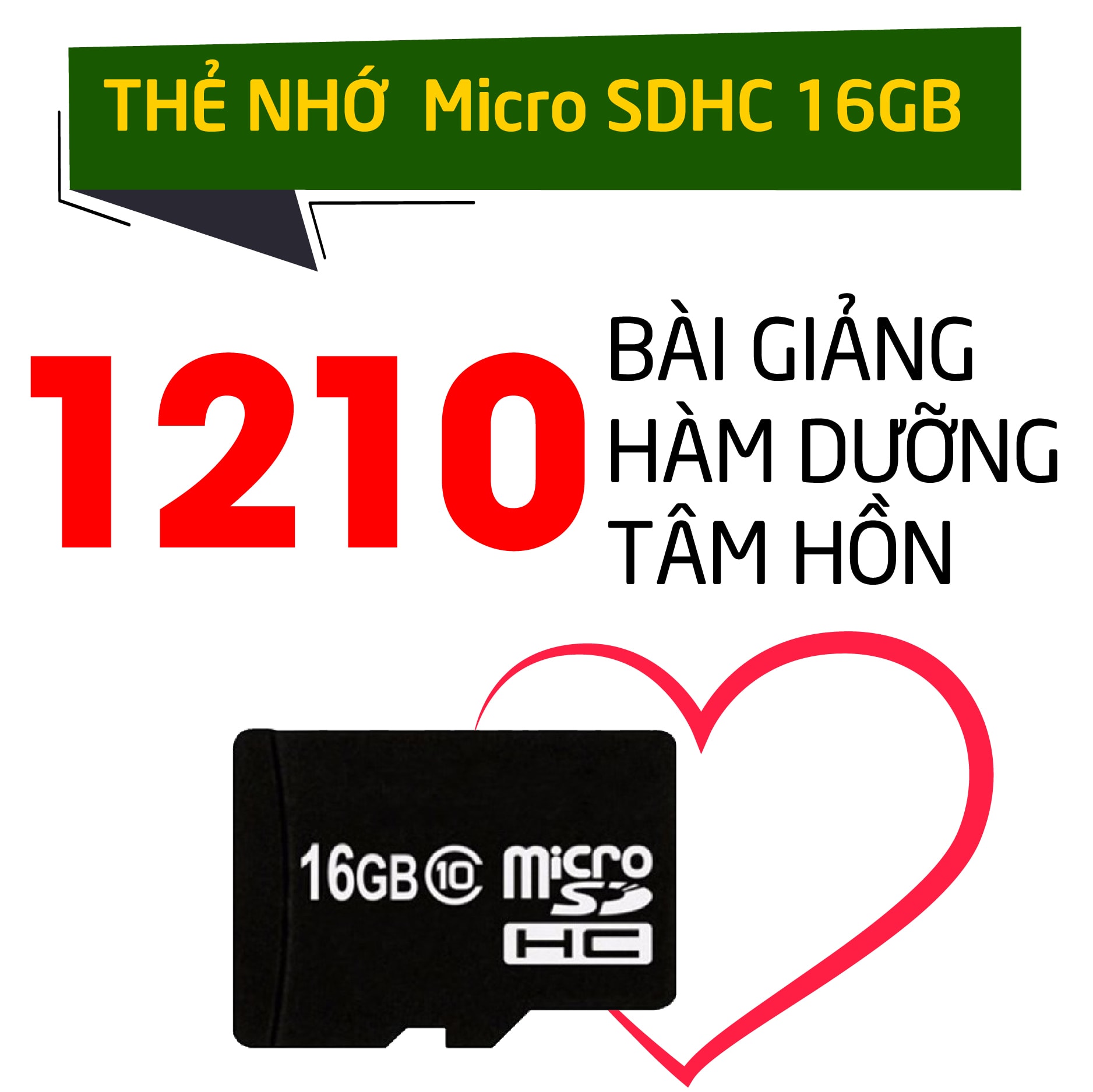 THẺ NHỚ 1210 BÀI GIẢNG HÀM DƯỠNG TÂM HỒN(KÈM THEO SÁCH MỤC LỤC CÁC BÀI GIẢNG), THẺ CÓ THỂ GẮN VÀO LOA NGHE PHÁP THOAI, ĐIỆN THOẠI,... THUẬN TIỆN, NGHE MỌI LÚC MỌI NƠI, OCCAR