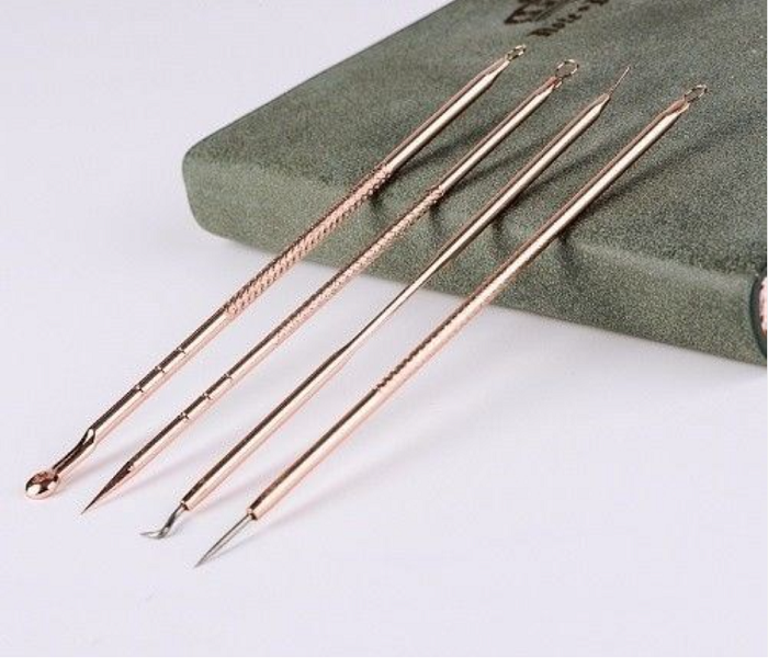 Combo Bộ 4 Món Que Nặn Mụn Với 8 Đầu Đa Năng Giúp Lấy Mụn Hiệu Quả An Toàn Vệ Sinh Có Hộp Đựng Nhỏ Gọn Xinh Xắn