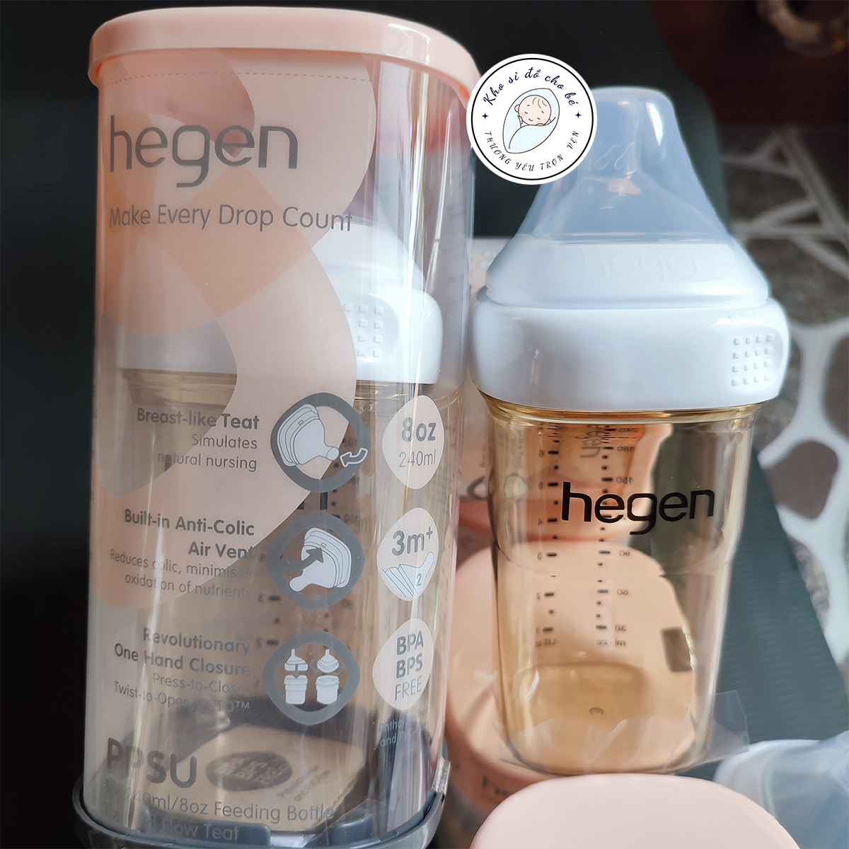 Bình sữa Hegen cao cấp 240ml