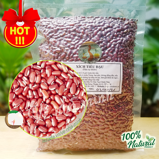 XÍCH TIỂU ĐẬU THUẦN CHỦNG HỮU CƠ TỰ NHIÊN 100% 300g-500g ( Hạt đỗ đỏ nhỏ ) dùng nấu chè làm giá đậu nấu trà...