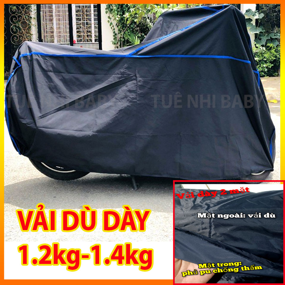 Bạt che xe máy, Bạt phủ xe máy, Áo Trùm Xe Máy Vải Dù Dày Loại Tốt