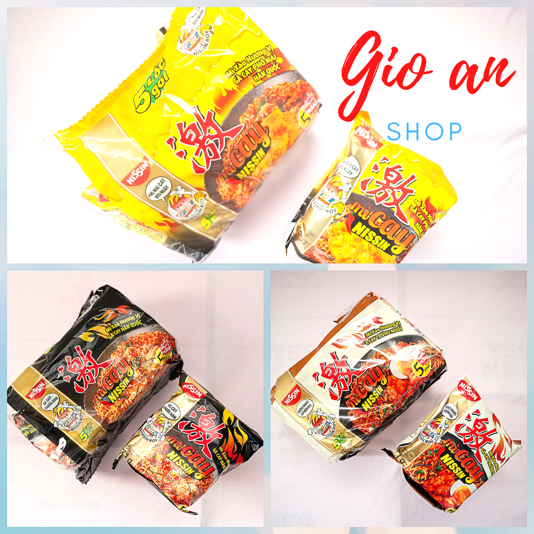 combo 15 gói MÌ CAY HÀN QUỐC siêu ngon, mỳ xào cay NISSIN 3 vị độc đáo