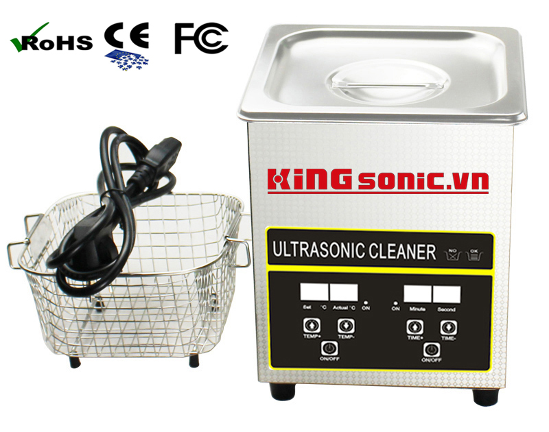 Máy rửa sóng siêu âm 1.3 lít có gia nhiệt KINGsonic.vn