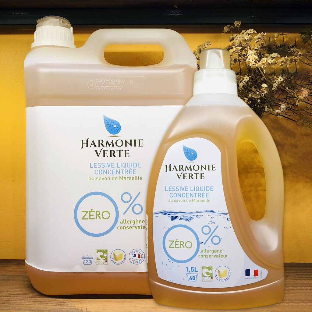 Nước giặt hữu cơ đậm đặc hương thông bạc hà Harmonie Verte 1.5L/5L - Leafhouse hcm